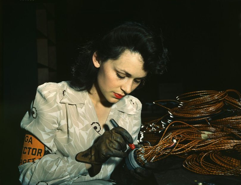 A professional woman at work